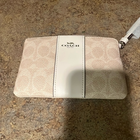 Coach Corner Zip Wristlet - Picture 1 of 2